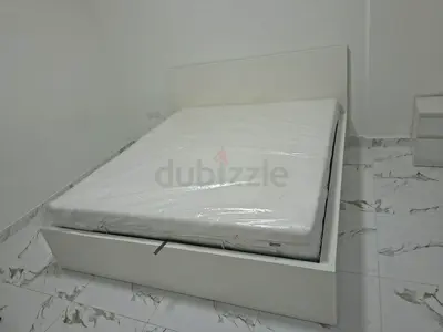 IKEA hydraulic king size bed frame with storage inside full bed frame with IKEA mattress 180×200cm