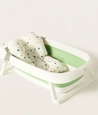 Juniors Foldable Baby Bathtub with Padded Infant Support