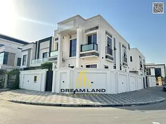 Corner villa behind Al Hamidiyah Park, stone facade, freehold for all nationalities, with no service
