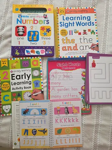 Early learning activity and sight words workbook set - preschool/primary