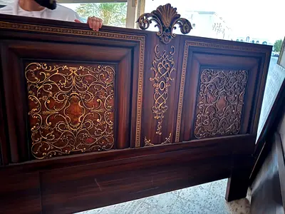 Bed with mattress سرير مع فرشه