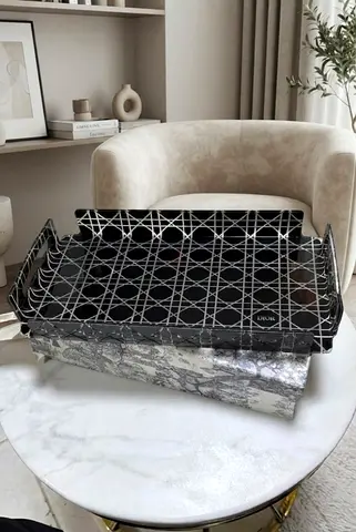 Christian Dior Cannage Pattern Decorative Serving Tray
