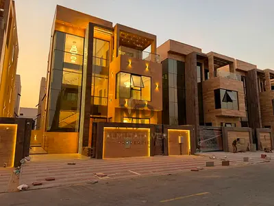 فيلا فاخرة للبيع في عجمان | جاهزة للسكن | شامل الماء والكهرباء والتكييف ورسوم التسجيل 5 غرف ماستر + غرفه مكتب