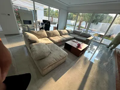 Pan Emirates Feather Filled Sofa