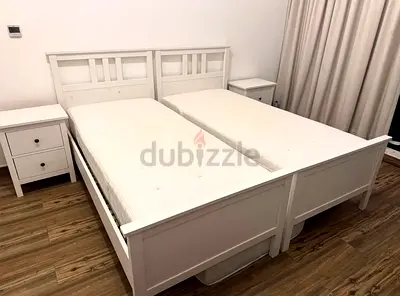 IKEA Hemnes White Wooden Single bed - Good Condition
