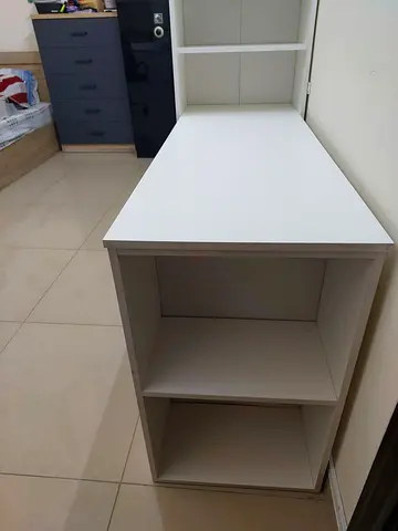 White 3-Shelf Storage Unit / Small Bookcase - Good Condition