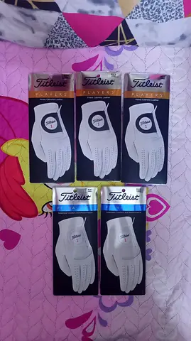 Lot of 5 Titleist Players Golf Gloves — New in Pack