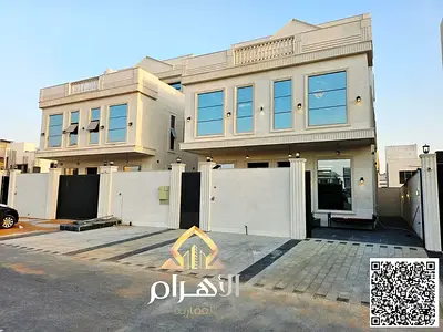 Luxury villa for sale in Al Yasmin, Ajman, with a direct garden view | Prime location and high-end finishes, including electricity, water, air conditi