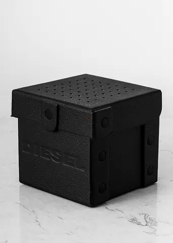 Diesel branded small watch/accessory box - black