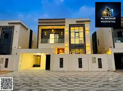 Excellent villa in Al Zahiyah area, Ajman. Unique design. Freehold ownership for all nationalities,