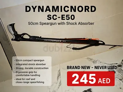 Dynamicnord SC-E50 50cm Speargun with Shock Absorber - Brand New