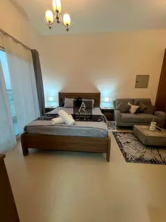 Fully furnished studio—first time occupied—with a balcony. Strategically located near all amenit