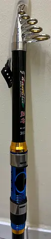 Fishing Road Telescopic Fiber mixed 3.6 meter black x snipper 3