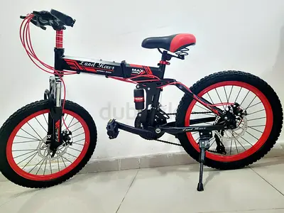 Land Rover folding mountain bike - 21 kids/teen, red  black