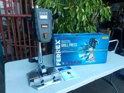 FERREX Digital Drill Press Variable Speed 500–2600 RPM