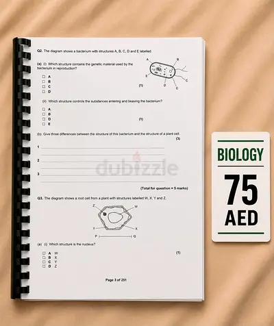Biology Past paper questions Booklet