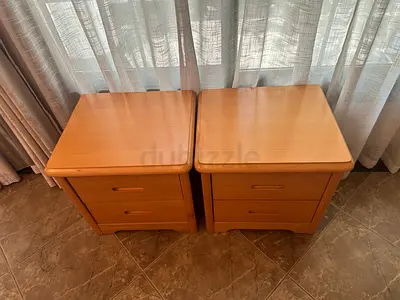 Wooden Bedside Tables – Set of 2