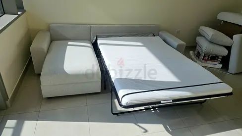 Vimle L-Shaped pull out sofa bed with mattress