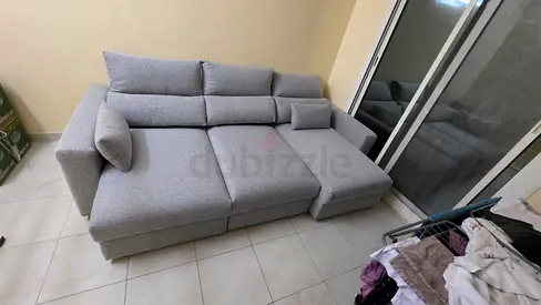 ikea Eskilstuna L shape sofa bed with storage