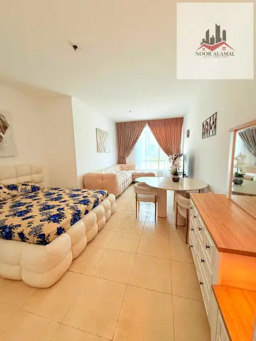 Super deluxe studio for rent near Al Khan Beach for AED 3,500.