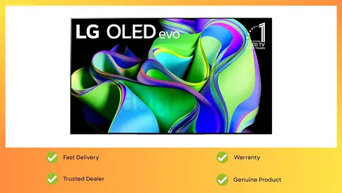 LG Tv OLED evo C3 55 inch 4K Smart Television with Magic remote, HDR, WebOS