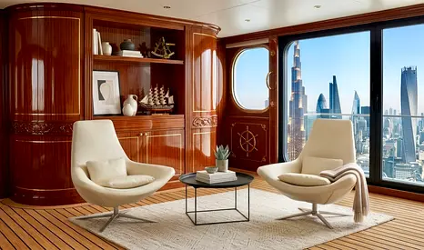BB Italia Metropolitan Genuine Leather Chairs + Coffee Table