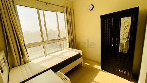Partition room available for one executive bachelor in Al Khail gate 2