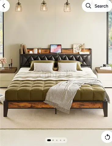 Bed frame with matress