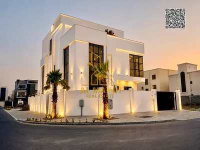 فيلا فخمه للبيع في الزاهيه عجمان(البناء شخصي) فيلا جديده انا المالك  زاويه شارعين