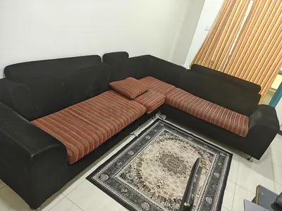 L-Shaped Sofa Set for Sale – Good Condition