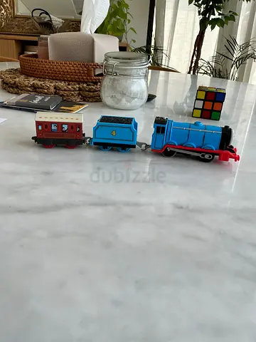 Set of Thomas the Tank Engine toy trains