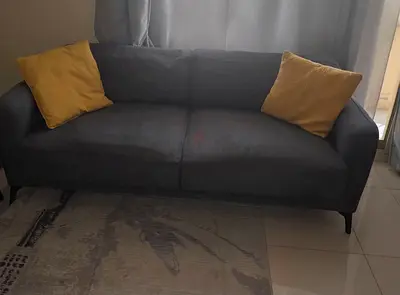 Dark grey 3-seater sofa in good condition