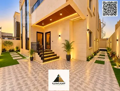 Modern villa for sale in Al-Yasmeen – directly behind the service area | Prime location | Registration and ownership transfer fees included.