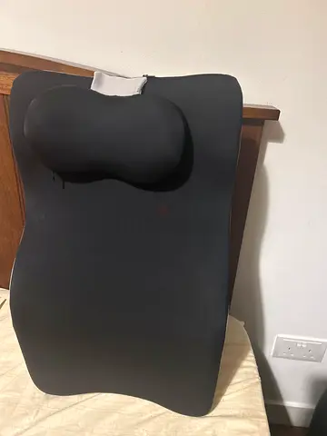 Ergonomic Memory Foam Seat Cushion with Lumbar Support - Black