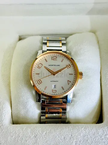 Montblac two-tone stainless steel 18k gold watch with box