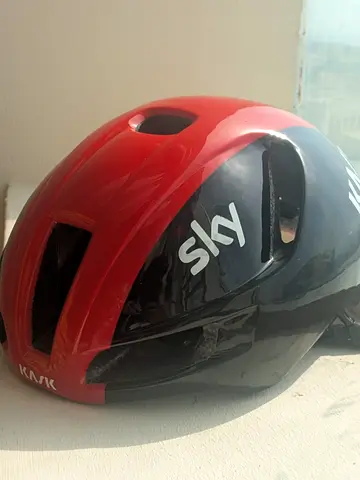 Kask Sky cycling helmet - red/black, used, good condition