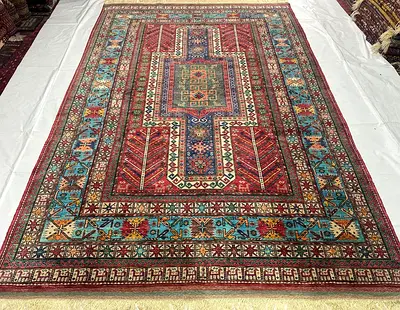 3x2 meter | 200 x 300 cm | Beautiful brand new Unique colourful Persian Shiraz Carpet