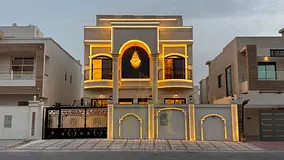 Luxury classic villa | Two floors and a roof + 6 rooms | Electricity, water, and air conditioning in