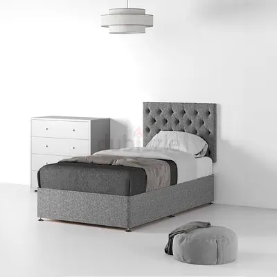 Luxury Fabric Bed Frame With Mattress Stylish Modern Design Headboard