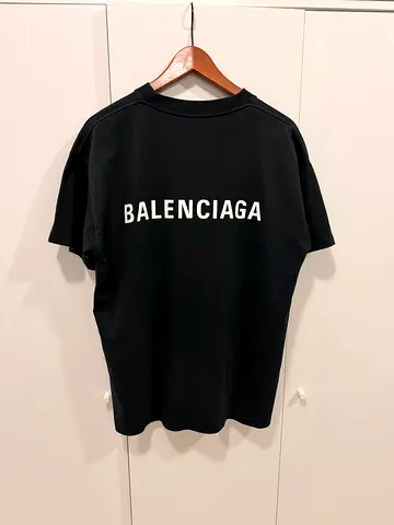 Balenciaga Black Oversized Logo T-shirt