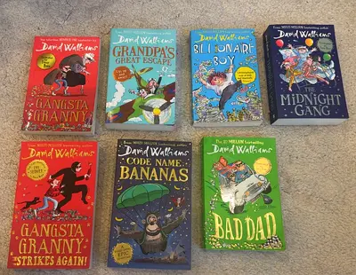 Set of 7 David Walliams Childrens Books - Gangsta Granny, Billionaire Boy, Bad Dad + more
