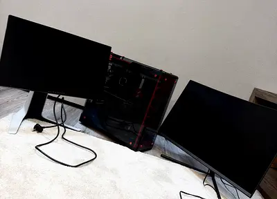 Custom Gaming Desktop PC 2080 super with Dual Monitors