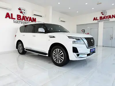 نيسان باترول بلاتينيوم 8 سلندر ابيض / زعفراني 2020(المسعود)