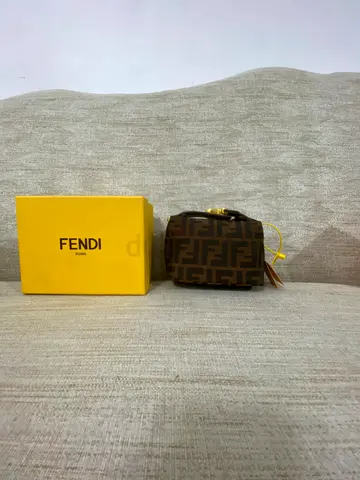 Small Fendi Zucca Monogram Cosmetic/Camera Bag with Box