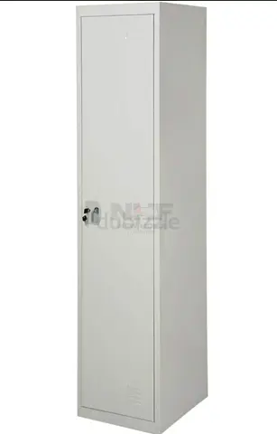 Single-door Steel Locker / Wardrobe - Grey, Good Condition