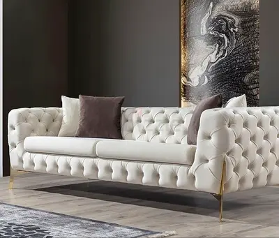 New elegant 3 seater tufted Sofa