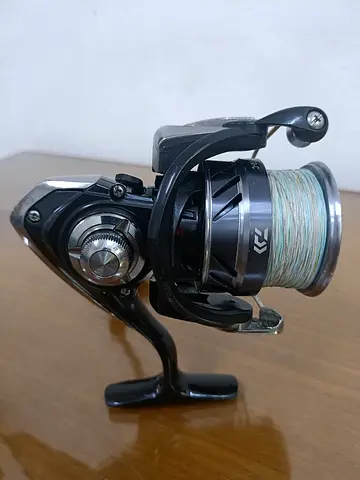 Used spinning fishing reel (Daiwa Ninja BS LT5000-C) with line