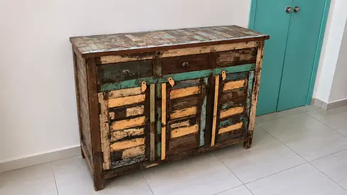 Rustic Reclaimed Wood Sideboard / Storage Cabinet