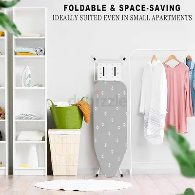 !UNUSED! Ironing Board Heavy Duty with Jumbo Steam Iron Rest - Adjustable Height Ironing Table
