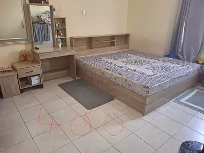Danube Bed with dressing table and side table including 400 mm thk Matress